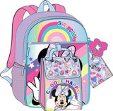 DISNEY - MINNIE MOUSE 5 PC BACKPACK SET