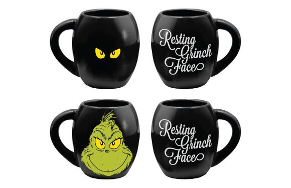 The Grinch Eyes [ Resting Grinch Face ] 18oz Heat Reactive -  Color Changing Mug