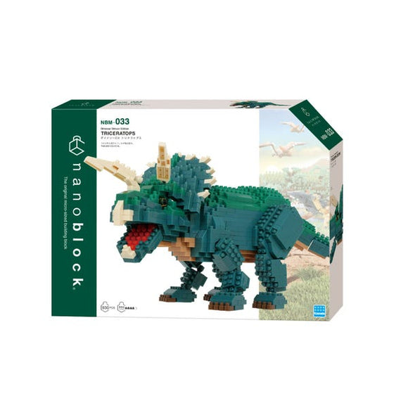 Nanoblock : Advanced Hobby Series - Dinosaur Deluxe Edition Triceratops