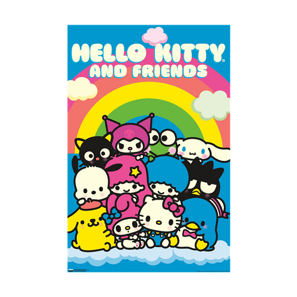 Hello Kitty and Friends Neon Wall Poster – Colossal Toys Inc.