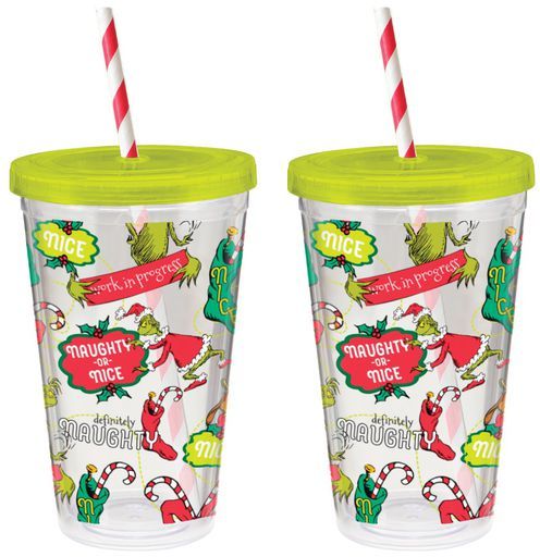 The Grinch - Acrylic 16 OZ Cup with Straw