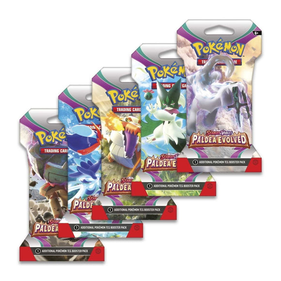 Pokémon TCG : Scarlet & Violet-Paldea Evolved Sleeved Booster Pack (10 Cards)