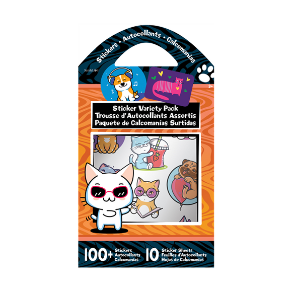 Puppies & Kitties Sticker Variety Pack - 100+ Stickers
