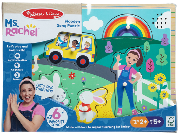 Ms. Rachel - Melissa and Doug : Wooden Song Puzzle