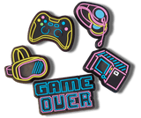 Crocs : Lights Up Neon Gamer 5 Pack Jibbitz™ Charms