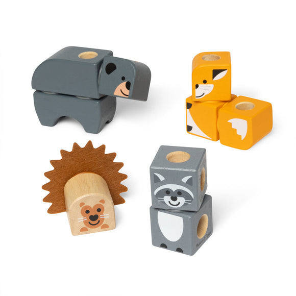 Melissa & Doug : Blockables™ Woodland Friends Play Set