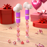 Hershey's Kisses Milk Chocolate Snoopy™ and Friends, Valentine's Candy Plastic Cane, 2.08 oz [BB 11/26] (Imported From USA)