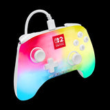 PowerA : Advantage Wired Controller for Nintendo Switch 2 with Lumectra - White