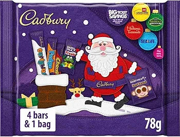 Cadbury : Christmas Chocolate Selection Pack 78g (Imported from the UK) [BB 03/31/26]