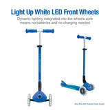 Globber : Primo Foldable Scooter Plus - With Lights - Navy Blue/Emerald Green