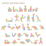 (PRE-ORDER) Cherrypick : Magic Shape Set - Soft Foam Magnetic Shapes for Building and Play