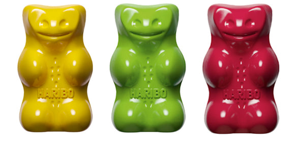 Haribo Goldbears : Christmas Gummy Candy Tin 4oz with 10 Mini Bags [BB 05/26]