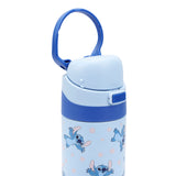 Lilo & Stitch All-Over Stitch Print Blue 24 Oz Stainless Steel Water Bottle