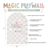 (PRE-ORDER) Cherrypick : Mega Magic Playwall - Arch Magnetic Wall Decal for Kids (Assorted Colors)