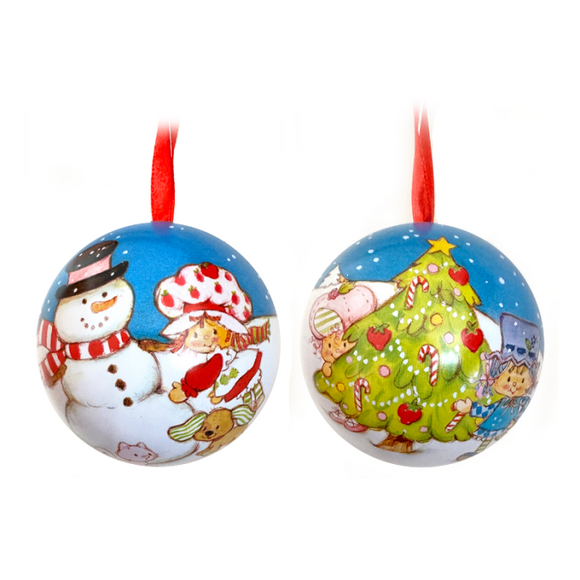 Boston America : Strawberry Shortcake - Berry Merry Christmas Ornament (Strawberry Flavored, Candy Filled)