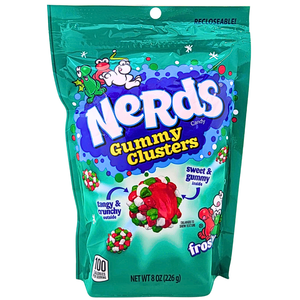 Nerds Frosty Christmas Gummy Clusters 8oz [BB 06/30/26]