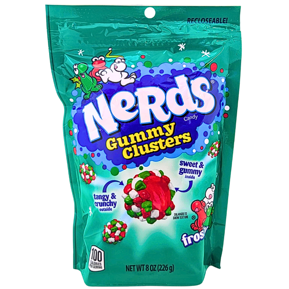 Nerds Frosty Christmas Gummy Clusters 8oz [BB 06/30/26]
