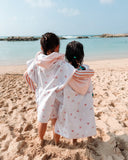 (PRE-ORDER) Cherrypick Summer : Kids Hooded Beach Poncho - Quick Dry Pool & Swim Towel - Bows & Bloom