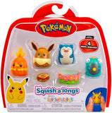 Squishmallows : Squish-a-longs Pokemon 4 Pack