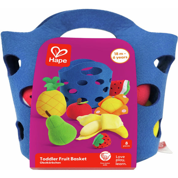 Hape : Toddler Fruit Basket - From 18 Months (8 Pieces)