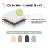 Cherrypick : JUMBO Magic Playwall - Arch Magnetic Wall Decal - Sage Green