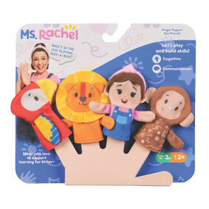 (PRE-ORDER) Ms. Rachel Finger Puppet Zoo Friends Set 4pk [ALL PRE-ORDERS ARE FINAL]