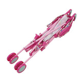 Baby Alive : Doll Stroller - Pink Rainbow - Retractable Canopy, Safety Harness for Doll