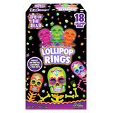 Flix : Day of the Dead Halloween Lollipop Rings - Box 18x7.61oz [BB SEPT 30 2026]