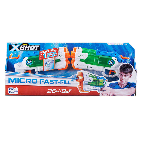 Zuru : X-Shot Water Warfare Micro Fast-Fill Water Blaster Double Pack