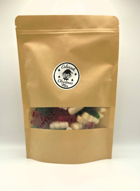 Colossal Bulk Candy : Christmas Mix - 1Lb. (Gummi Snowmen & Trees with Snow, Gummi Bears, Trees, & Snowmen)