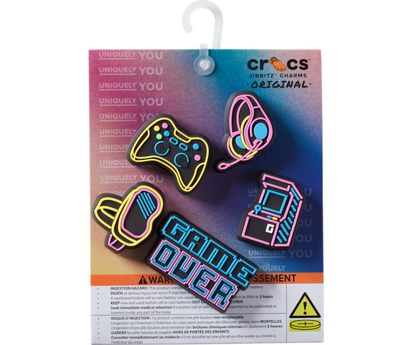 Crocs : Lights Up Neon Gamer 5 Pack Jibbitz™ Charms