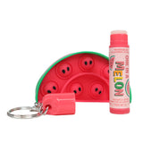 Taste Beauty : One In A Melon - Travel Lip Balm & Pop It Keychain - Watermelon Flavored