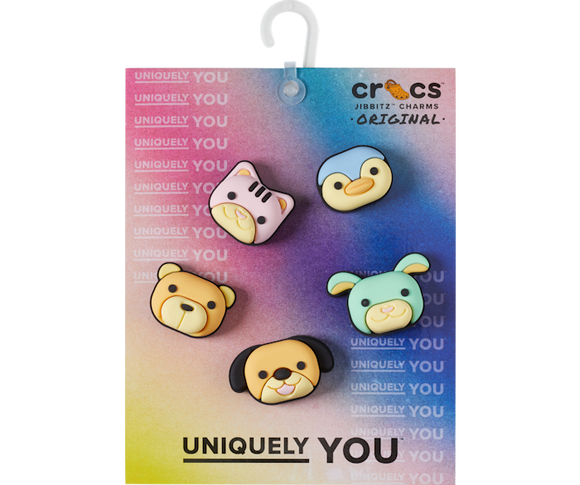 Crocs : 3D Animal Friends 5 Pack Jibbitz™ Charms