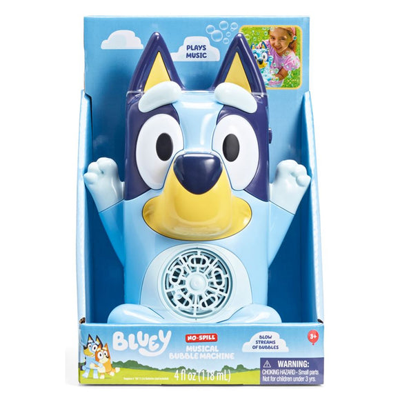 Fubbles : Bluey No-Spill Musical Bubble Machine with 4oz Bubbles
