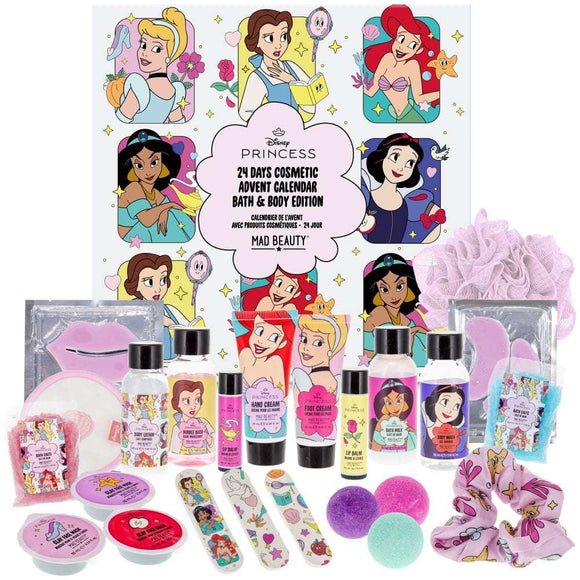 (PRE-ORDER) Mad Beauty : Disney's Princesses - 24 Day Bath & Beauty Advent Calendar