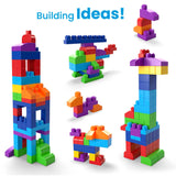 Fisher-Price Mega Bloks Big Building Bag With Storage (80 Pieces) For Toddler - Classic