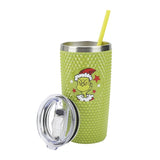The Grinch Character Wreath Green 20 Oz Stainless Steel Spiked Tumbler
