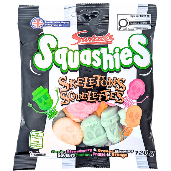Squashies : Halloween Squashies Skeletons (UK) - 120g [BB 01/01/2027]