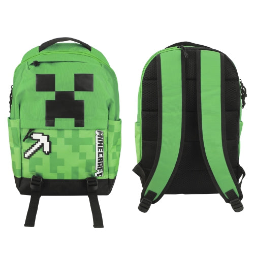 Minecraft : Creeper & Pickax Green 17.5