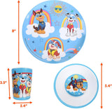 (PRE-ORDER) Danawares : Kids Paw 3pc Melamine Dinnerware Set (Assorted Styles) [ALL PRE-ORDERS ARE FINAL]