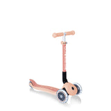Globber : Junior 3 Wheeled Foldable Scooter With Lights - Ecologic, Peach