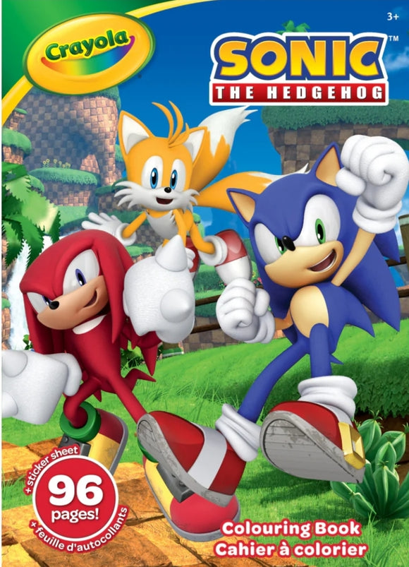 Crayola 96 Page Colouring Book, Sonic The Hedgehog