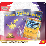 (LIMIT OF 1 PER HOUSEHOLD) Pokémon Tcg 30th Celebration - Tech Sticker Set (Lucario) or (Exeggutor)