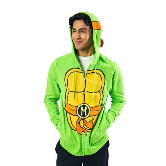 (PRE-ORDER) Teenage Mutant Ninja Turtles : Michelangelo Cosplay Zip-up Hoodie