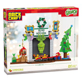Brickcraft : Grinch in Fireplace
