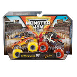 Monster Jam, 1:64 Scale Die-Cast Monster Trucks 2-Pack (Assorted)