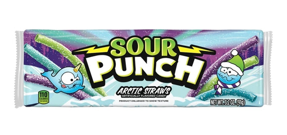 American Licorice : Sour Punch - Arctic Straws 3.2oz [BB 08/27/26]