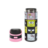 Hello Kitty & Friends Character Face Squares 24 Oz Stainless Steel Water Bottle