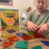 Crayola : Bold Colours Magnetic Building Tiles - 24 Pcs