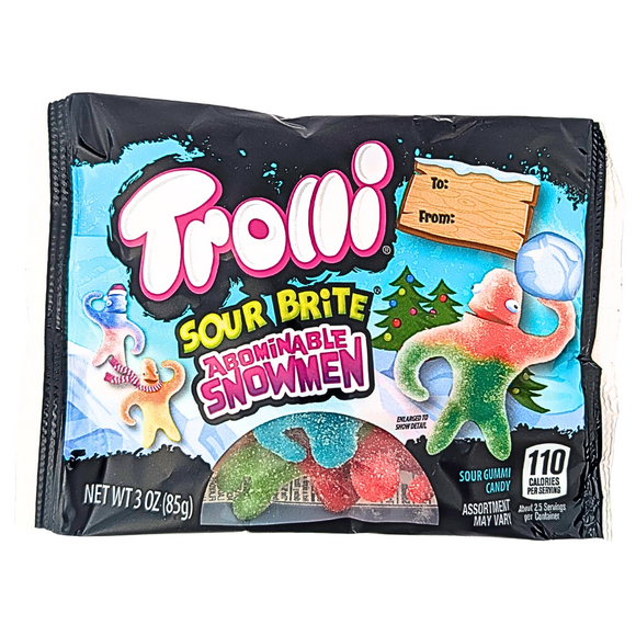 Trolli : Christmas Sour Brite Abominable Snowmen - 3oz [BB 05/05/26]